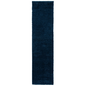 Safavieh August Shag 500 2'-0&quot x 6'-0&quot Power Loomed Polypropylene Rug in Navy