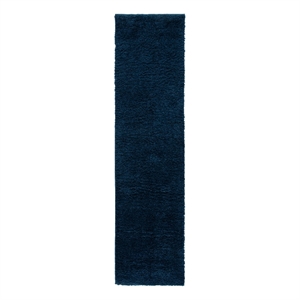 Safavieh August Shag 500 2'-0&quot x 8'-0&quot Power Loomed Polypropylene Rug in Navy