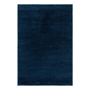 Safavieh August Shag 500 4'-0&quot x 6'-0&quot Power Loomed Polypropylene Rug in Navy