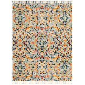 Safavieh Blossom 9'-0&quot x 12'-0&quot Hand Tufted Wool Rug in Blue / Multi-Color