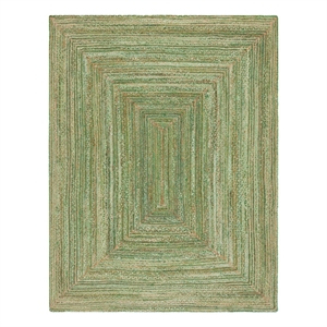 Safavieh Cape Cod 8'-0&quot x 10'-0&quot Hand Woven Jute and Cotton Rug in Green/Natural