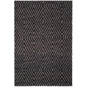 Safavieh Bohemian 9'-0&quot x 12'-0&quot Hand Woven Jute and Cotton Rug in Black / Ivory