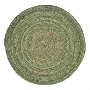Safavieh Cape Cod 6'-0&quot x 6'-0&quot Hand Woven Jute and Cotton Rug in Green /Natural