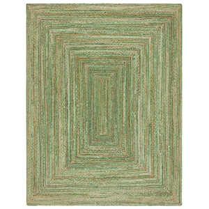 Safavieh Cape Cod 10'-0&quot x 14'-0&quot Hand Woven Jute and Cotton Rug inGreen/Natural