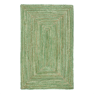 Safavieh Cape Cod 2'-0&quot x 3'-0&quot Hand Woven Jute and Cotton Rug in Green /Natural