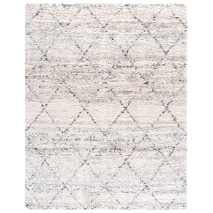 Safavieh Fontana Shag  800 11'-0&quotx15'-0&quot PowerLoomedPolypropyleneRuginGray/Ivory