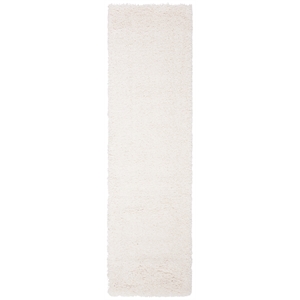 Safavieh Royal Shag 2'-3&quot x 7'-0&quot POWER LOOMED Polypropylene Rug in Cream