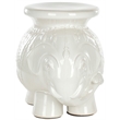 Safavieh Elephant Ceramic Garden Stool in White