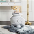 Safavieh Elephant Ceramic Garden Stool in White