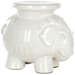 Safavieh Elephant Ceramic Garden Stool in White