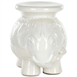 Safavieh Elephant Ceramic Garden Stool in White