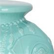 Safavieh Robin's Egg Blue Ceramic Elephant Stool in Blue