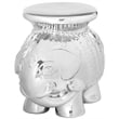 Safavieh Ceramic Elephant Stool in Silver