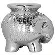Safavieh Ceramic Elephant Stool in Silver