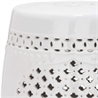Safavieh Quatrefoil Ceramic Garden Stool in Cream