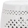 Safavieh Quatrefoil Ceramic Garden Stool in Cream