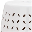 Safavieh Lattice Petal Ceramic Garden Stool in White