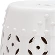 Safavieh Lattice Coin Ceramic Garden Stool in White