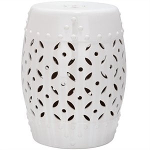 lattice coin ceramic garden stool