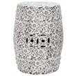 Safavieh Ceramic Garden Stool with Flower and Vine Design