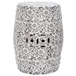 Safavieh Ceramic Garden Stool with Flower and Vine Design