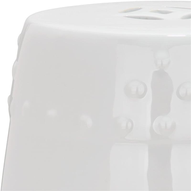 Safavieh Modern Ming Ceramic Garden Stool in White