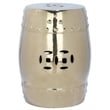 Safavieh Modern Ming Ceramic Garden Stool in Gold