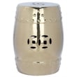 Safavieh Modern Ming Ceramic Garden Stool in Gold