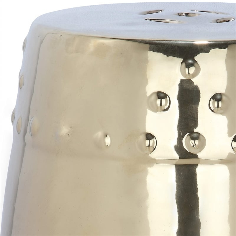 Safavieh Modern Ming Ceramic Garden Stool in Gold