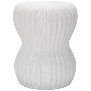 Safavieh Hour Glass Ceramic Garden Stool in White