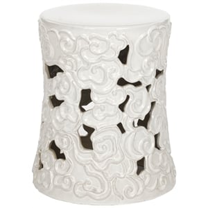 Safavieh Ceramic Garden Stool in White