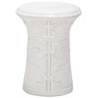 Safavieh Imperial Scroll Ceramic Garden Stool in White