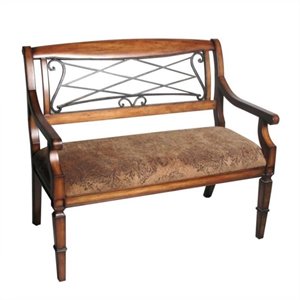 Safavieh Gramercy Antique Bench in Cherry and Li..