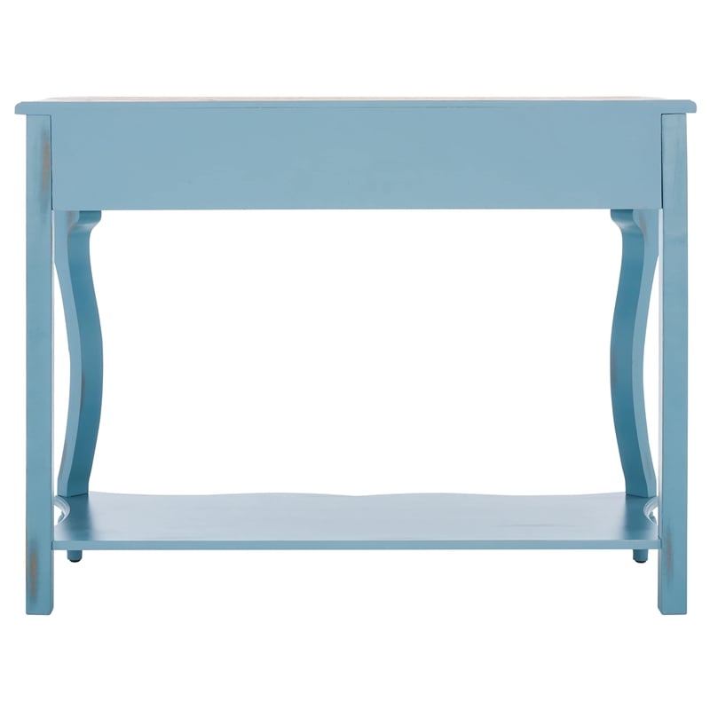 Safavieh Katie Wood Console Table in Dark Brown