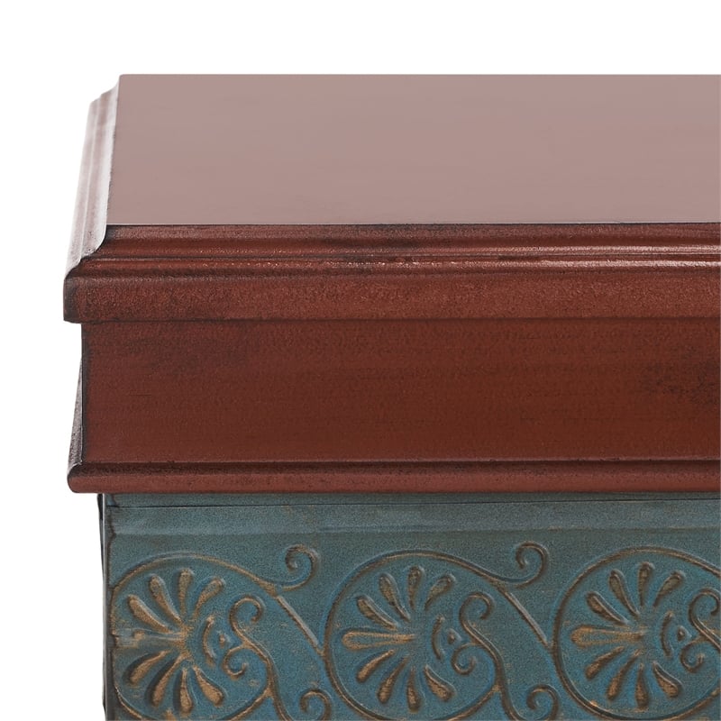 Safavieh Cynthia Birch and Iron Console in Brown