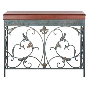 Safavieh Cynthia Birch and Iron Console in Brown
