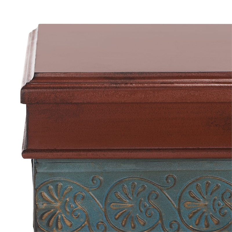 Safavieh Cynthia Birch and Iron Console in Brown