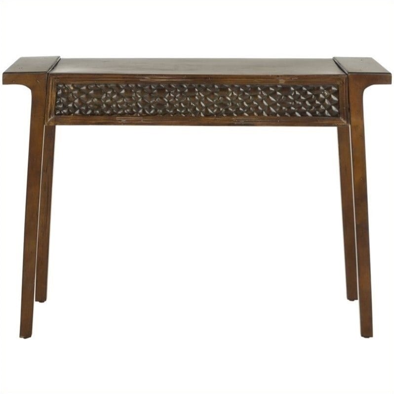 Safavieh Raymond Birch Wood Console in Dark Brown   AMH4082A