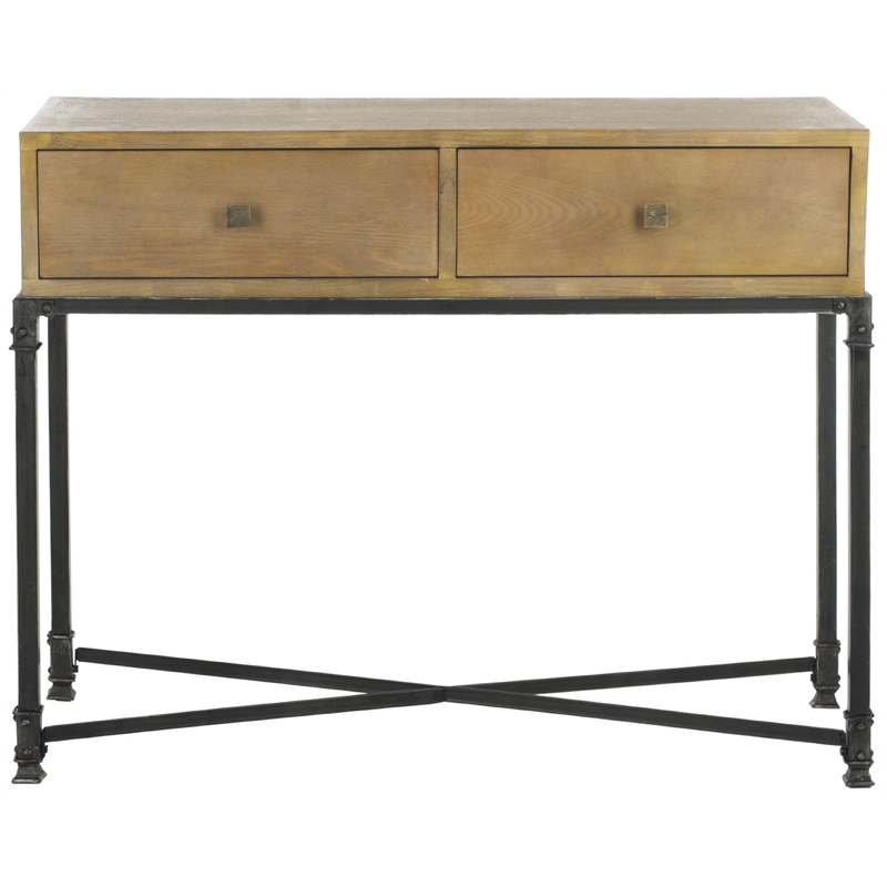Safavieh Julian Ash Wood Console in Natural Color