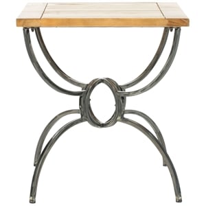 Safavieh Alvin Wood Top End Table in Natural