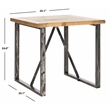 Safavieh Chase Wood Top End Table in Natural