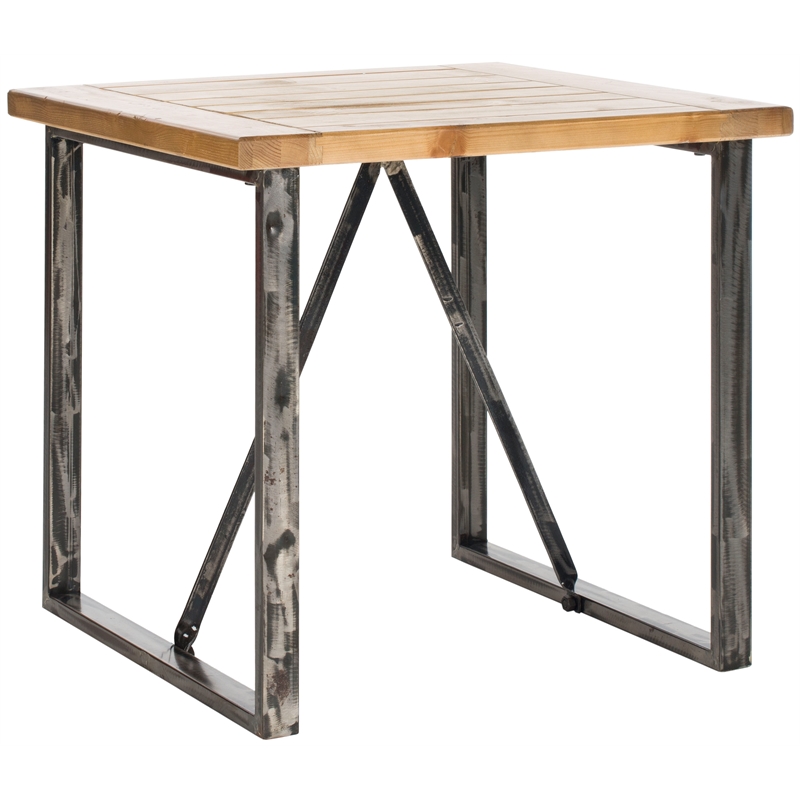 Safavieh Chase Wood Top End Table in Natural