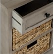 Safavieh Milan Vintage Side Storage Side Table in Vintage Grey