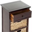 Safavieh Milan Side Storage Side Table in Dark Cherry