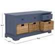Safavieh Bud 3 Drawer Storage Unit in Grey