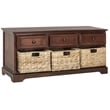 Safavieh Bud 3 Drawer Storage Unit in Dark Cherry