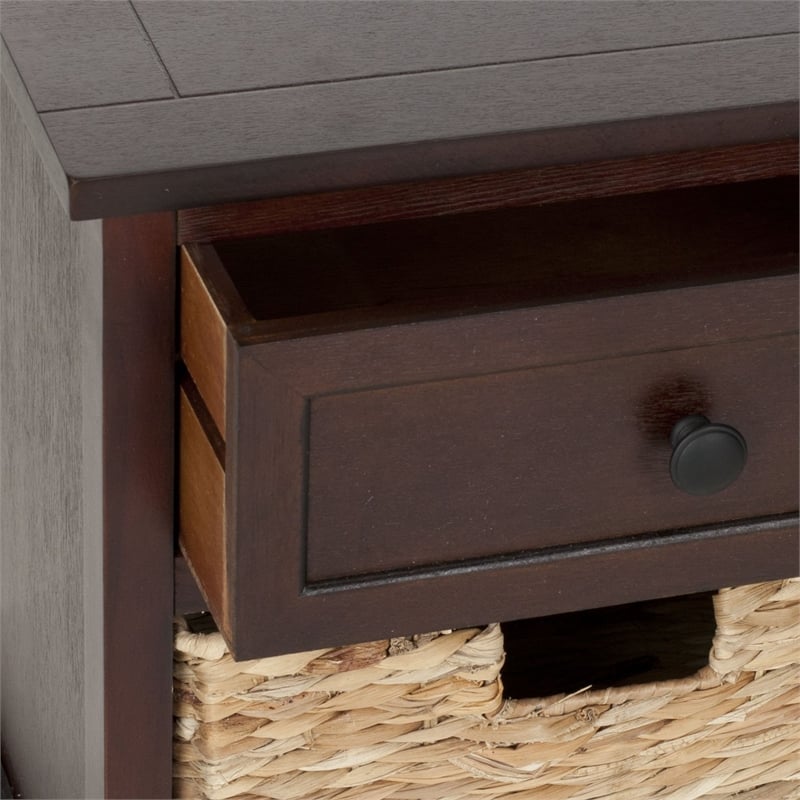 Safavieh Bud 3 Drawer Storage Unit in Dark Cherry