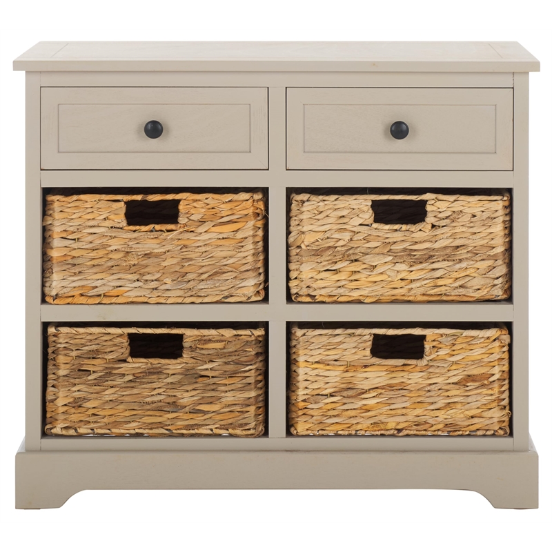 Safavieh Harry Wood Storage Unit in Grey