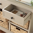 Safavieh Harry Wood Storage Unit in Grey