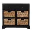 Safavieh Harry Wood Storage Unit in Black